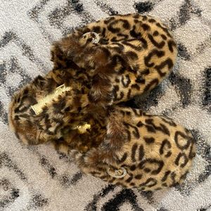 MICHAEL KORS leopard slippers